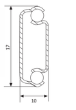 17MM  Mini Ball Bearing Slide, Two-Way Pull