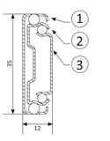 35MM Ball Bearing Slide, Full Extension
